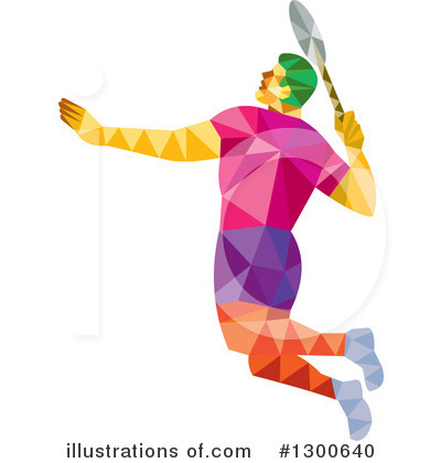 Royalty-Free (RF) Badminton Clipart Illustration by patrimonio - Stock Sample #1300640