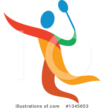 Royalty-Free (RF) Badminton Clipart Illustration by patrimonio - Stock Sample #1345653