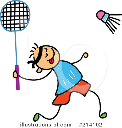 Royalty-Free (RF) Badminton Clipart Illustration by Prawny - Stock Sample #214102