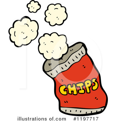 Royalty-Free (RF) Bag Of Chips Clipart Illustration by lineartestpilot - Stock Sample #1197717