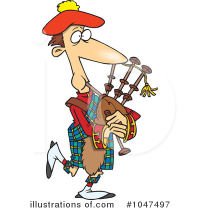 Royalty-Free (RF) Bag Pipes Clipart Illustration by toonaday - Stock Sample #1047497
