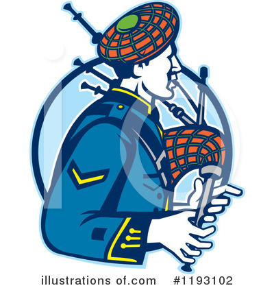 Royalty-Free (RF) Bagpipes Clipart Illustration by patrimonio - Stock Sample #1193102
