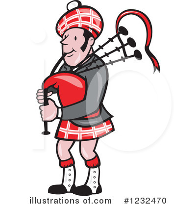 Royalty-Free (RF) Bagpipes Clipart Illustration by patrimonio - Stock Sample #1232470