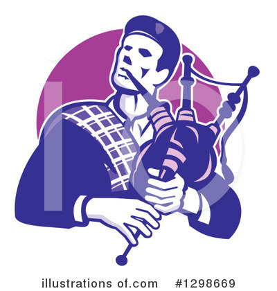 Royalty-Free (RF) Bagpipes Clipart Illustration by patrimonio - Stock Sample #1298669