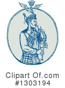 Bagpipes Clipart #1303194 by patrimonio