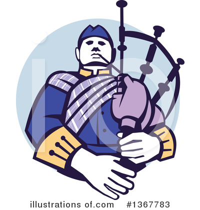 Royalty-Free (RF) Bagpipes Clipart Illustration by patrimonio - Stock Sample #1367783