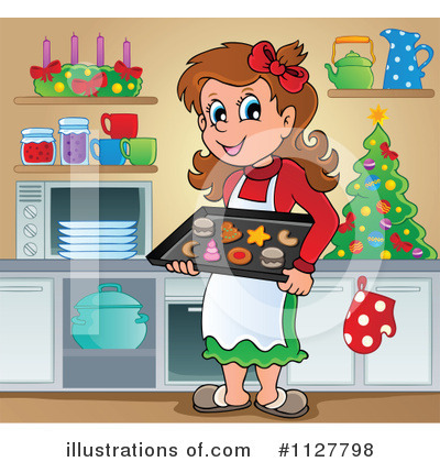 Royalty-Free (RF) Baking Clipart Illustration by visekart - Stock Sample #1127798