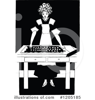 Royalty-Free (RF) Baking Clipart Illustration by Prawny Vintage - Stock Sample #1205185