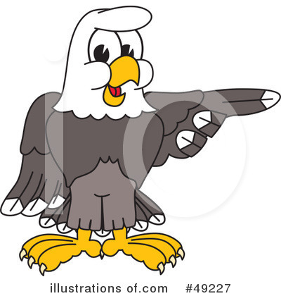 Royalty-Free (RF) Bald Eagle Character Clipart Illustration by Mascot Junction - Stock Sample #49227