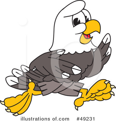 Royalty-Free (RF) Bald Eagle Character Clipart Illustration by Mascot Junction - Stock Sample #49231