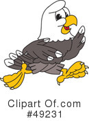 Bald Eagle Character Clipart #49231 by Mascot Junction