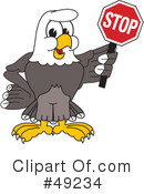 Bald Eagle Character Clipart #49234 by Mascot Junction