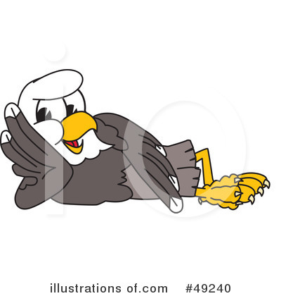 Royalty-Free (RF) Bald Eagle Character Clipart Illustration by Mascot Junction - Stock Sample #49240