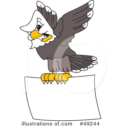 Royalty-Free (RF) Bald Eagle Character Clipart Illustration by Mascot Junction - Stock Sample #49244