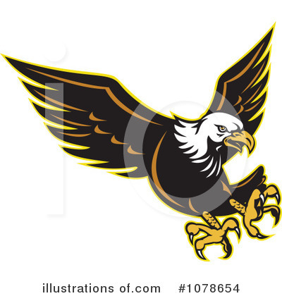 Royalty-Free (RF) Bald Eagle Clipart Illustration by patrimonio - Stock Sample #1078654