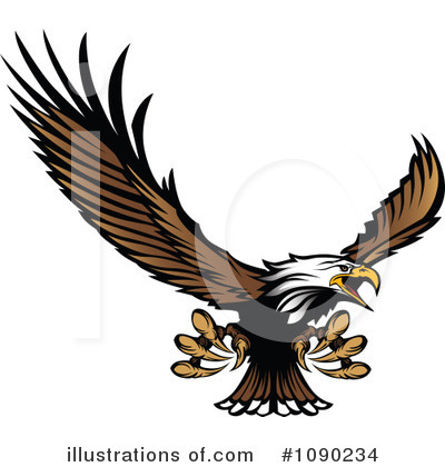 Royalty-Free (RF) Bald Eagle Clipart Illustration by Chromaco - Stock Sample #1090234