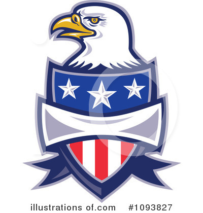 Royalty-Free (RF) Bald Eagle Clipart Illustration by patrimonio - Stock Sample #1093827
