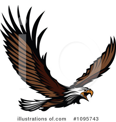 Royalty-Free (RF) Bald Eagle Clipart Illustration by Chromaco - Stock Sample #1095743
