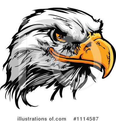 Royalty-Free (RF) Bald Eagle Clipart Illustration by Chromaco - Stock Sample #1114587