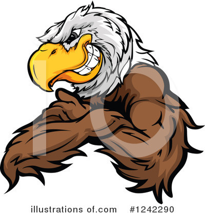 Royalty-Free (RF) Bald Eagle Clipart Illustration by Chromaco - Stock Sample #1242290