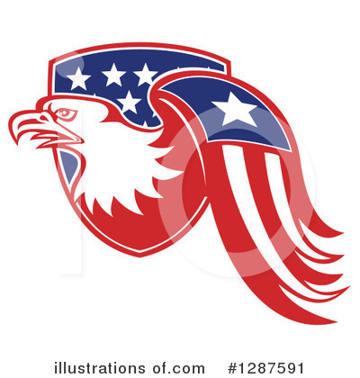Royalty-Free (RF) Bald Eagle Clipart Illustration by patrimonio - Stock Sample #1287591