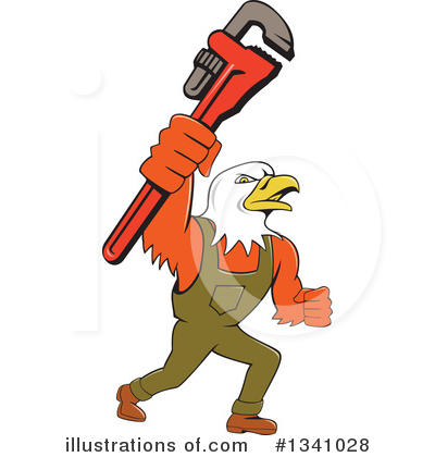 Bald Eagle Clipart #1341028 by patrimonio