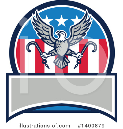 Royalty-Free (RF) Bald Eagle Clipart Illustration by patrimonio - Stock Sample #1400879