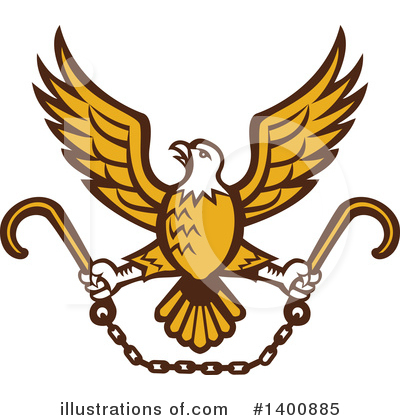 Royalty-Free (RF) Bald Eagle Clipart Illustration by patrimonio - Stock Sample #1400885