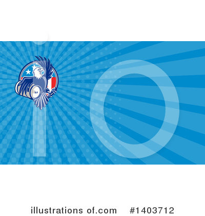 Royalty-Free (RF) Bald Eagle Clipart Illustration by patrimonio - Stock Sample #1403712