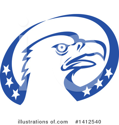 Bald Eagle Clipart #1412540 by patrimonio