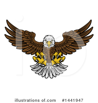 Royalty-Free (RF) Bald Eagle Clipart Illustration by AtStockIllustration - Stock Sample #1441947