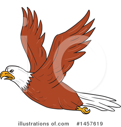 Royalty-Free (RF) Bald Eagle Clipart Illustration by patrimonio - Stock Sample #1457619