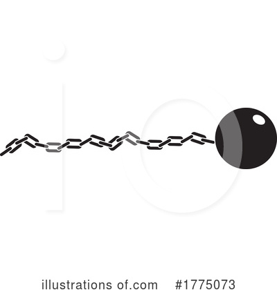 Royalty-Free (RF) Ball And Chain Clipart Illustration by Johnny Sajem - Stock Sample #1775073