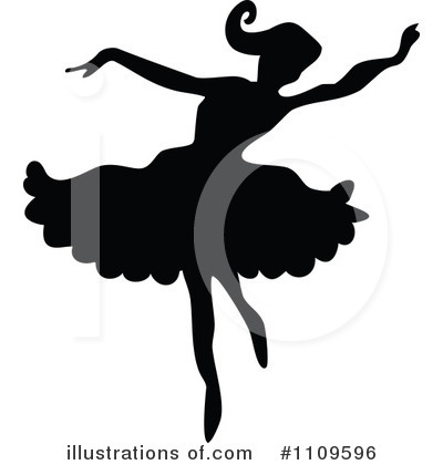 Royalty-Free (RF) Ballerina Clipart Illustration by Prawny Vintage - Stock Sample #1109596