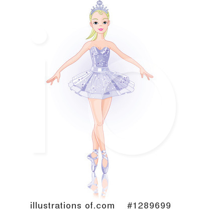 Royalty-Free (RF) Ballerina Clipart Illustration by Pushkin - Stock Sample #1289699