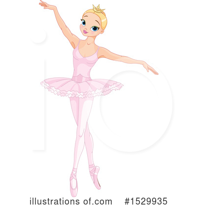 Royalty-Free (RF) Ballerina Clipart Illustration by Pushkin - Stock Sample #1529935