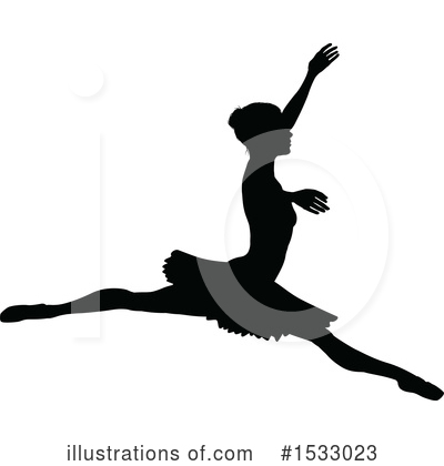 Royalty-Free (RF) Ballerina Clipart Illustration by AtStockIllustration - Stock Sample #1533023