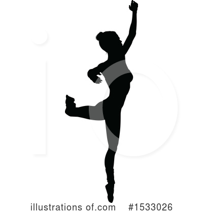 Royalty-Free (RF) Ballerina Clipart Illustration by AtStockIllustration - Stock Sample #1533026