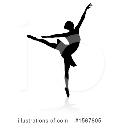 Royalty-Free (RF) Ballerina Clipart Illustration by AtStockIllustration - Stock Sample #1567805