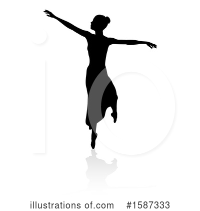 Royalty-Free (RF) Ballerina Clipart Illustration by AtStockIllustration - Stock Sample #1587333