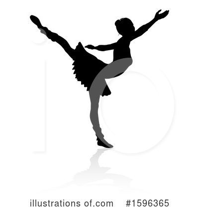 Royalty-Free (RF) Ballerina Clipart Illustration by AtStockIllustration - Stock Sample #1596365