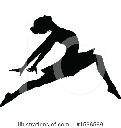 Ballerina Clipart #1596569 by AtStockIllustration