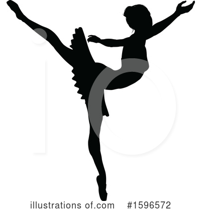 Ballerina Clipart #1596572 by AtStockIllustration