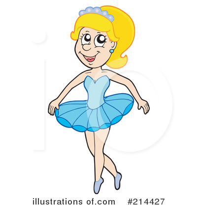 Royalty-Free (RF) Ballerina Clipart Illustration by visekart - Stock Sample #214427