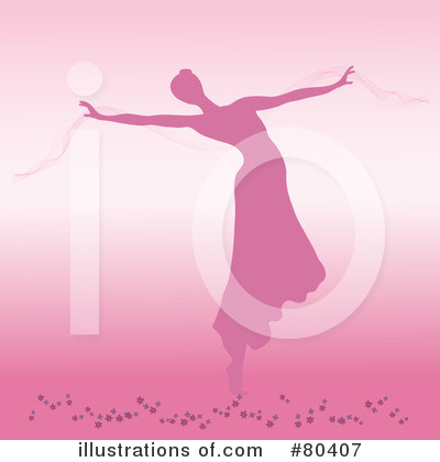 Royalty-Free (RF) Ballerina Clipart Illustration by Pams Clipart - Stock Sample #80407