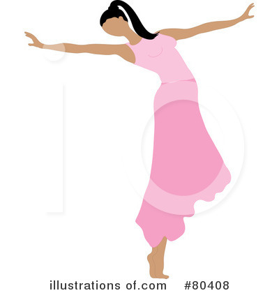 Royalty-Free (RF) Ballerina Clipart Illustration by Pams Clipart - Stock Sample #80408