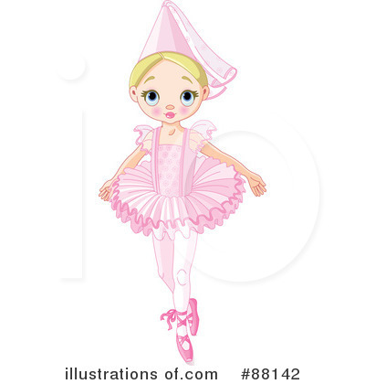 Royalty-Free (RF) Ballerina Clipart Illustration by Pushkin - Stock Sample #88142