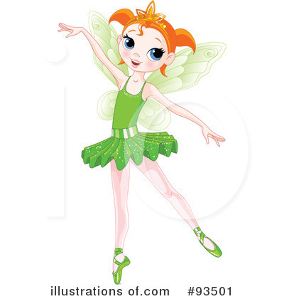 Royalty-Free (RF) Ballerina Clipart Illustration by Pushkin - Stock Sample #93501