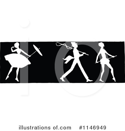 Royalty-Free (RF) Ballet Clipart Illustration by Prawny Vintage - Stock Sample #1146949