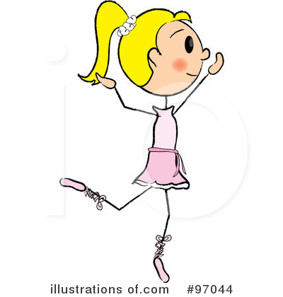 Royalty-Free (RF) Ballet Clipart Illustration by Pams Clipart - Stock Sample #97044